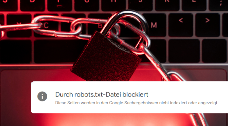 Seite durch robots.txt-Datei blockiert