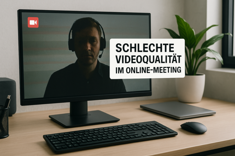 Schlechte Videoqualität im Online-Meeting beheben