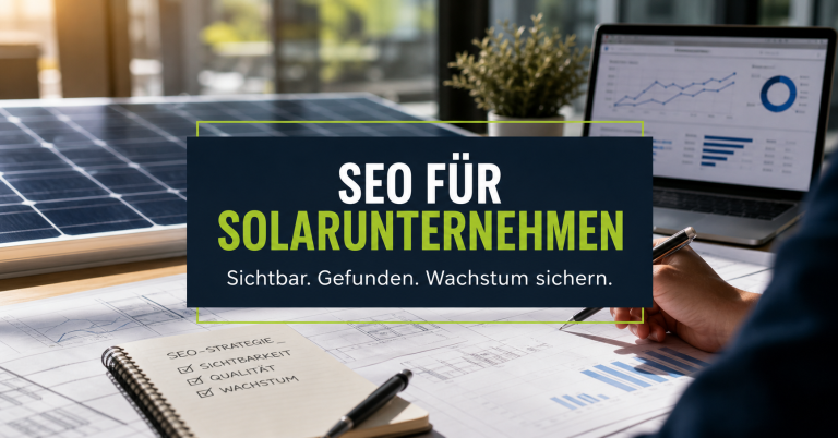SEO für Solarunternehmen: Mehr Anfragen statt Empfehlungen