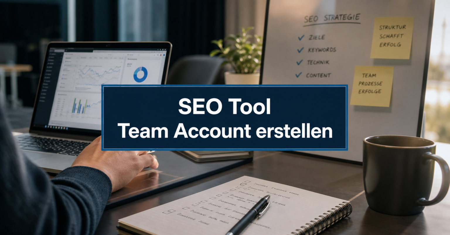SEO Tool Team Account erstellen Probleme