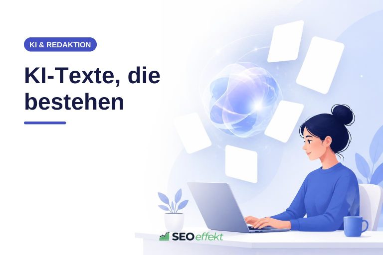 Fünf Stationen des Redaktionsablaufs beim Schreiben mit KI