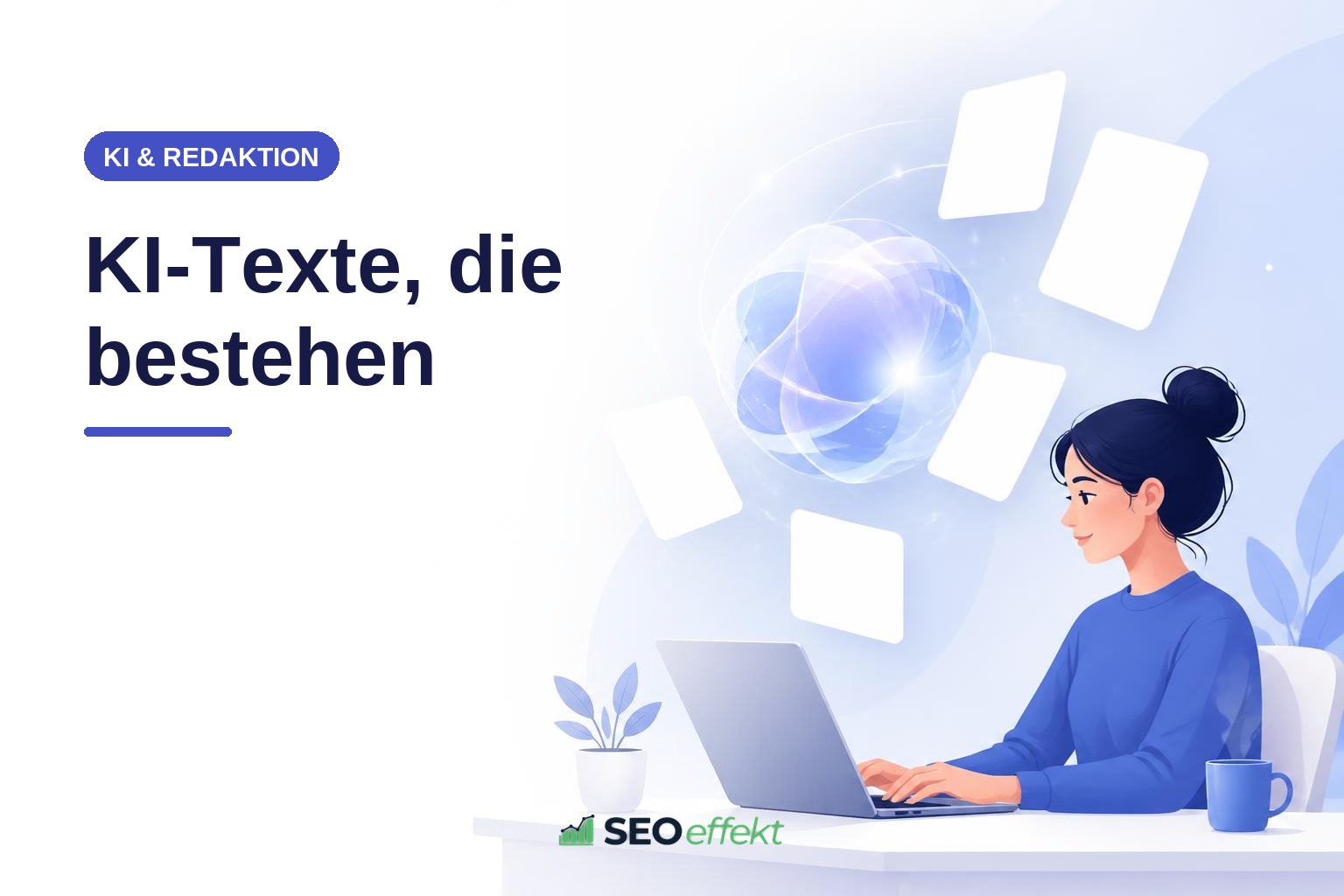 Fünf Stationen des Redaktionsablaufs beim Schreiben mit KI