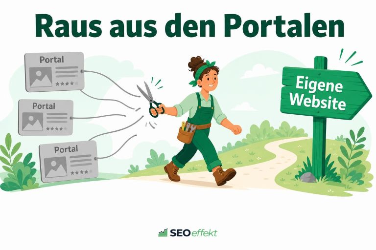 Handwerkerin trennt sich von Portalen und geht den Weg zur eigenen Website