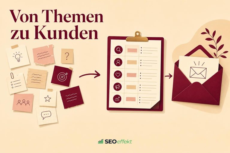 Editorielle Illustration zur Content-Strategie für SEO