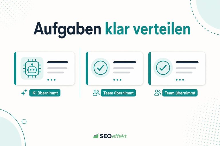 Redaktionelles Beitragsbild zur Teamarbeit mit KI