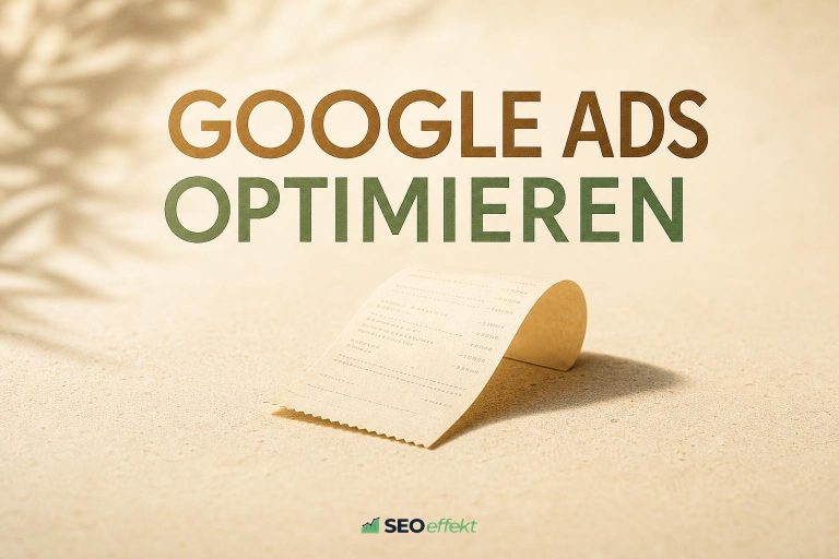 Beitragsbild Google Ads Kampagne optimieren mit Belegrolle