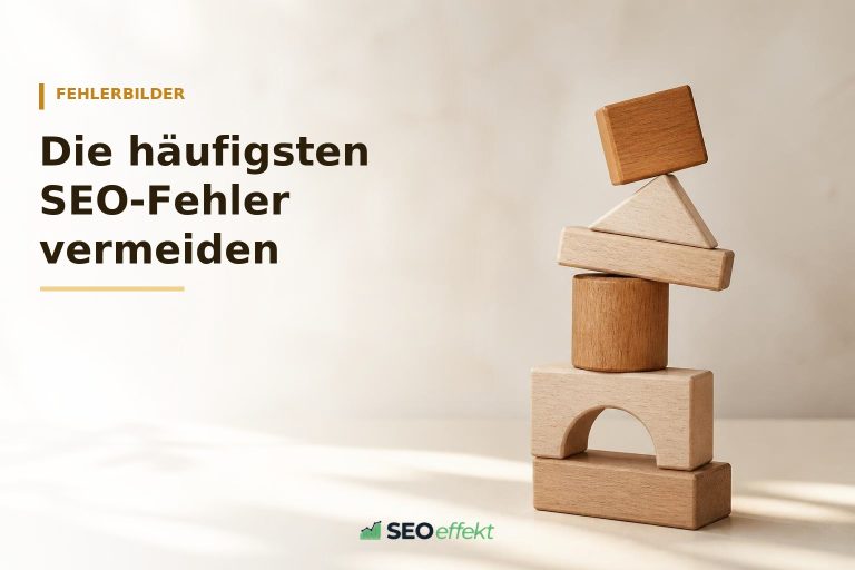 häufigste SEO-Fehler – Beitragsbild von SEOeffekt