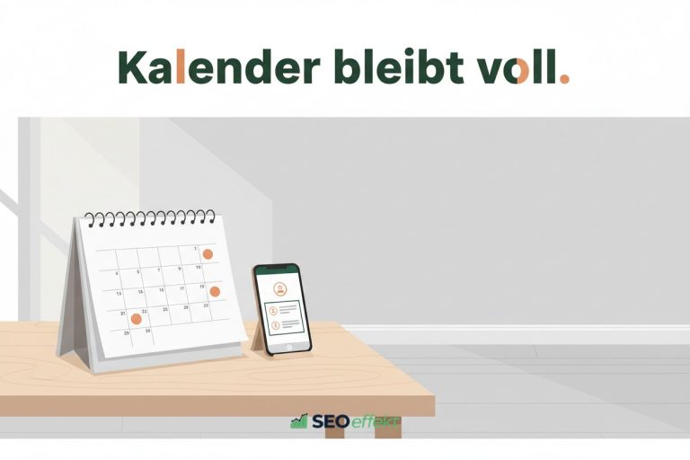 Helle Editorial-Illustration zum Reduzieren von Terminabsagen