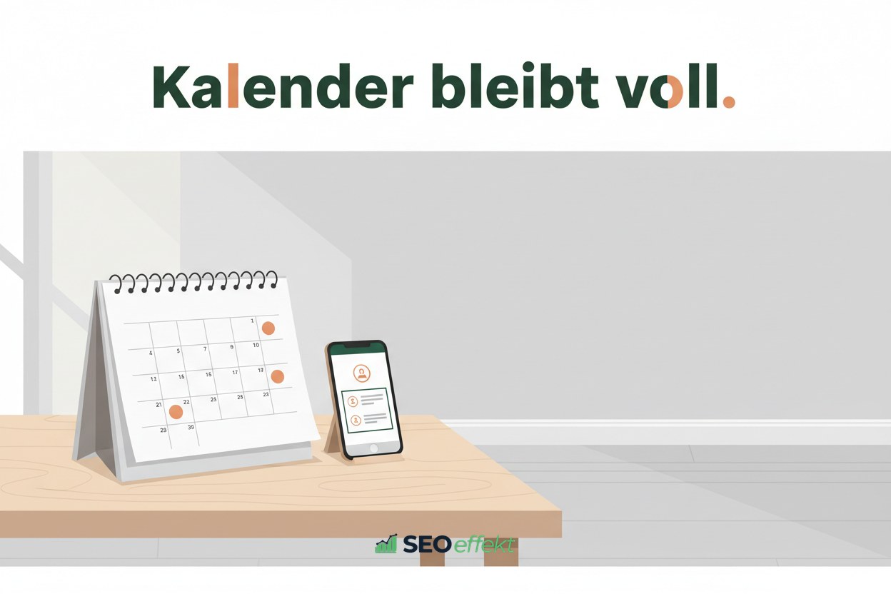 Helle Editorial-Illustration zum Reduzieren von Terminabsagen