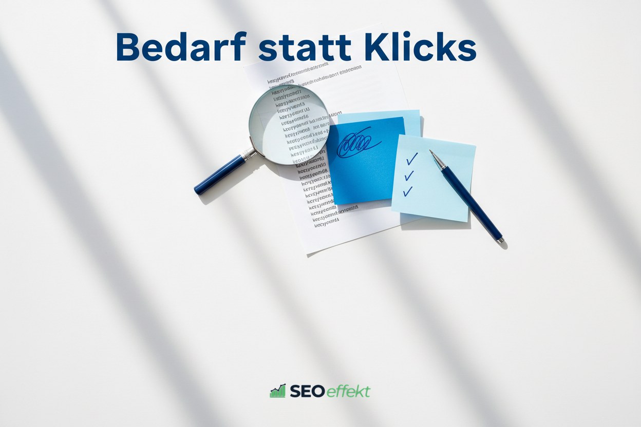 Helle Editorial-Illustration zu SEO für B2B-Anfragen