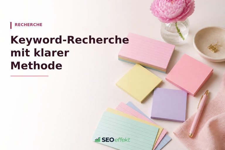 Keyword-Recherche – Beitragsbild von SEOeffekt