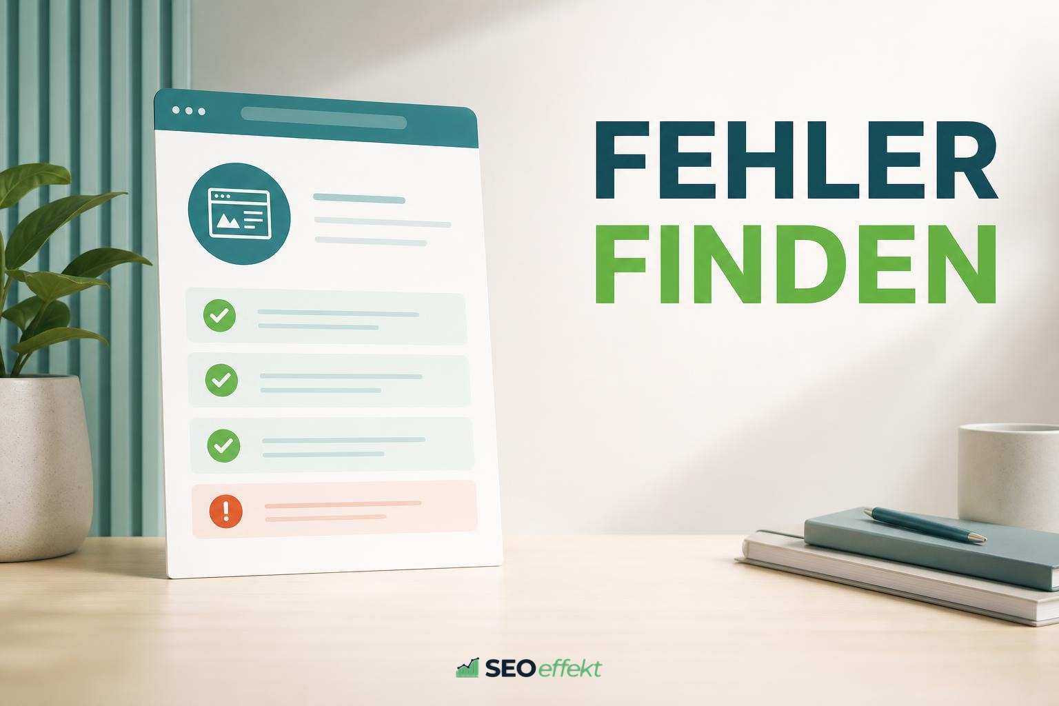 Beitragsbild: Mit einem SEO Check Tool Fehler finden, die Rankings kosten