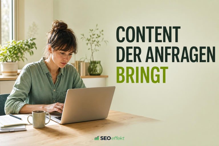 Beitragsbild: SEO Content optimieren, damit aus Rankings Anfragen werden