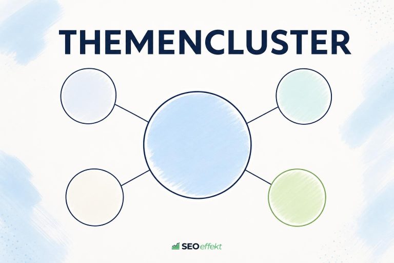 Illustration eines Themenclusters aus verbundenen Kreisen