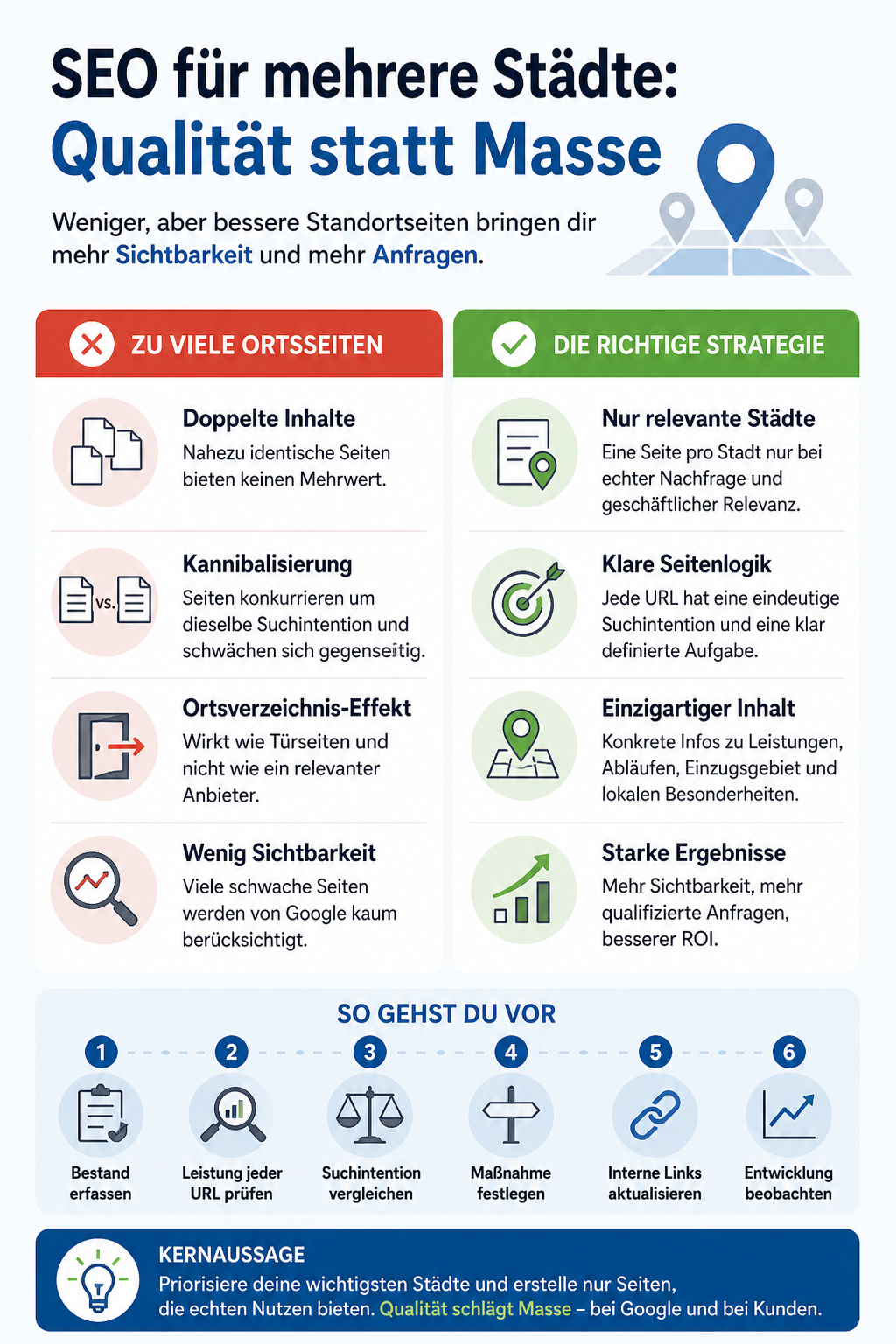 SEO für mehrere Städte