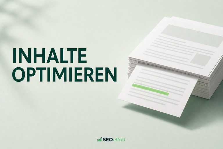 Stapel Artikel mit Markierungen zur Content-Optimierung