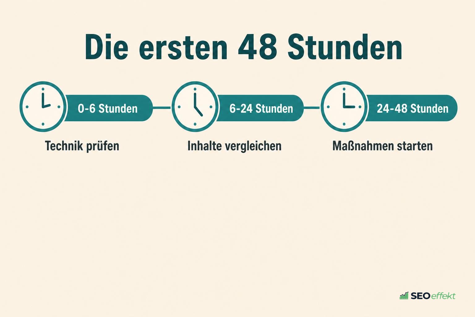 Zeitfenster der ersten 48 Stunden nach einem Rankingverlust