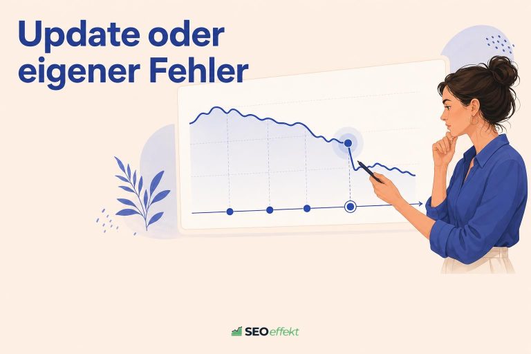 Analystin vergleicht Sichtbarkeitsverlauf mit Update-Zeitpunkten