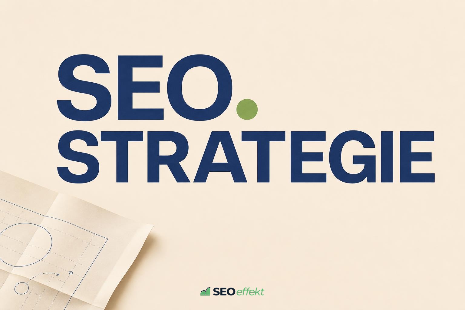 Beitragsbild SEO Strategie entwickeln mit typografischer Headline