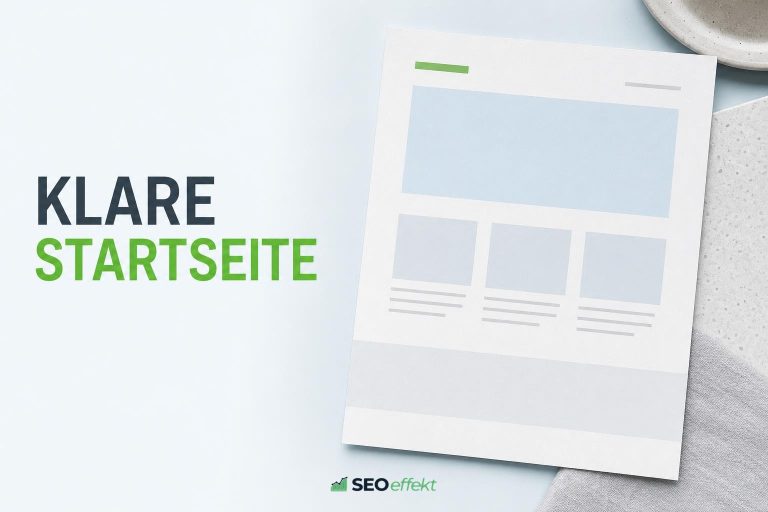Beitragsbild: Startseite SEO optimieren mit Klarheit vor Keywords