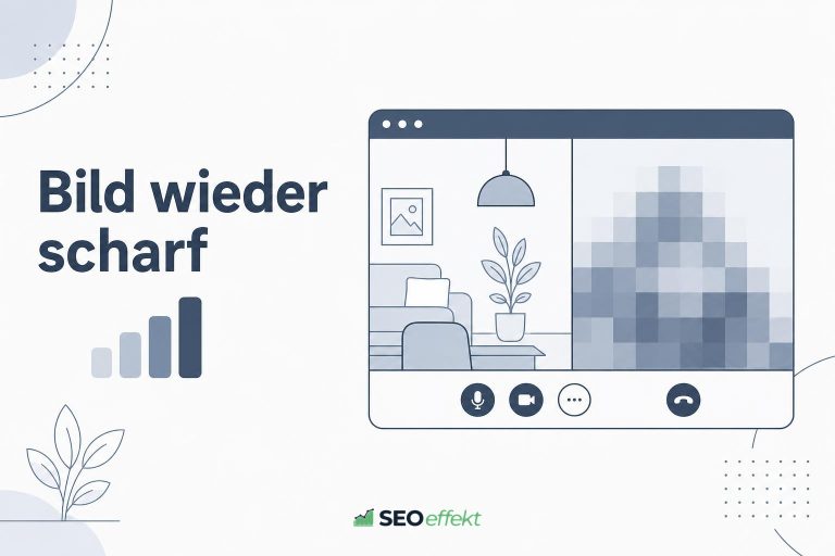 Redaktionelles Beitragsbild zur Videoqualität in Online-Meetings