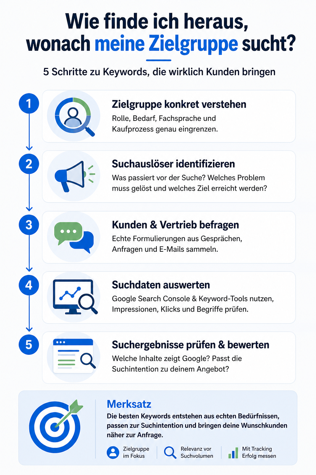 Wie finde ich heraus, wonach meine Zielgruppe sucht?