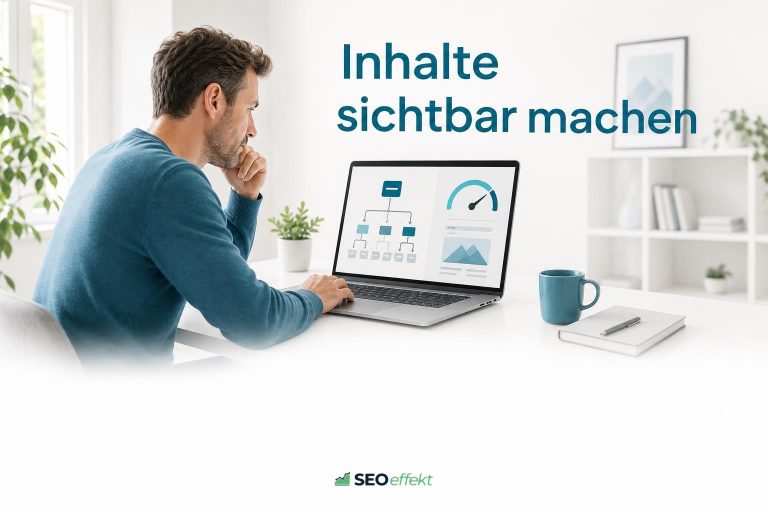 Website-Betreiber prüft Struktur und Technik seiner WordPress-Seite