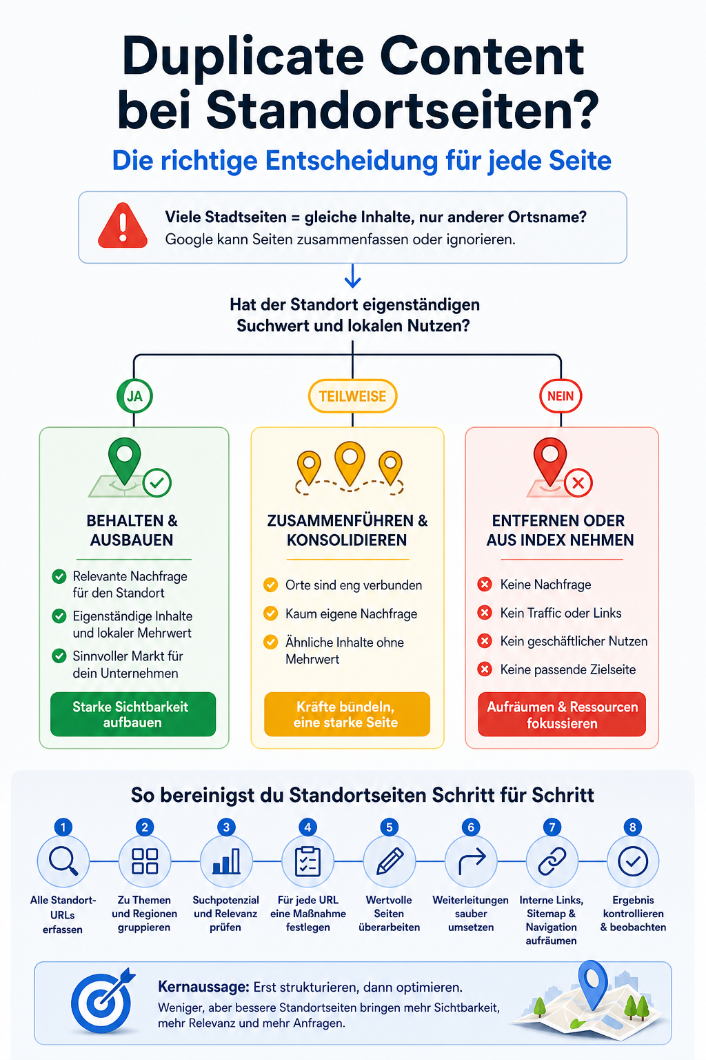 Duplicate Content bei Standortseiten