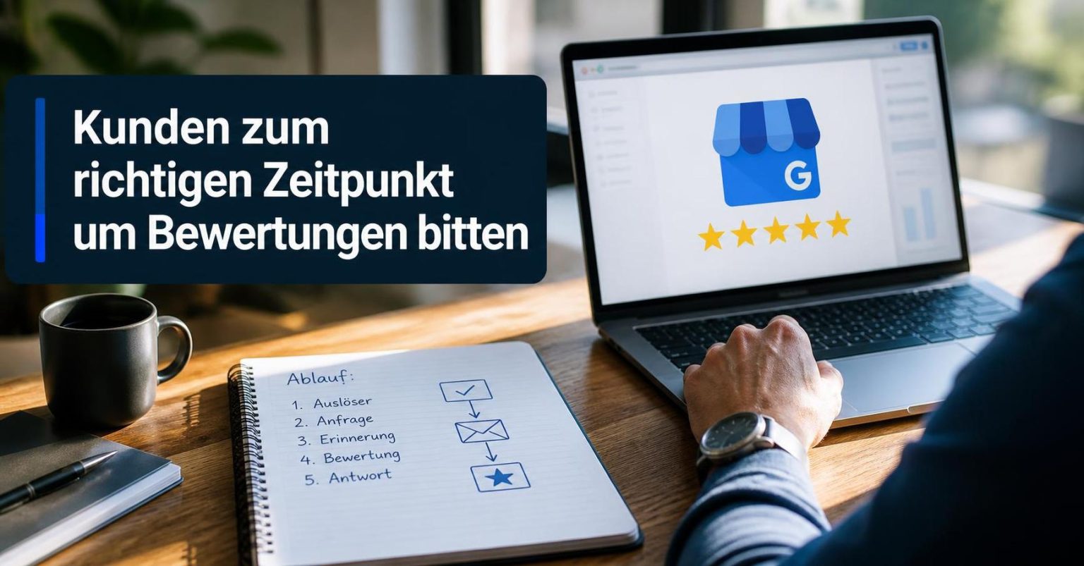 Google Bewertungen von Kunden einholen: So fragen Sie zum richtigen Zeitpunkt danach