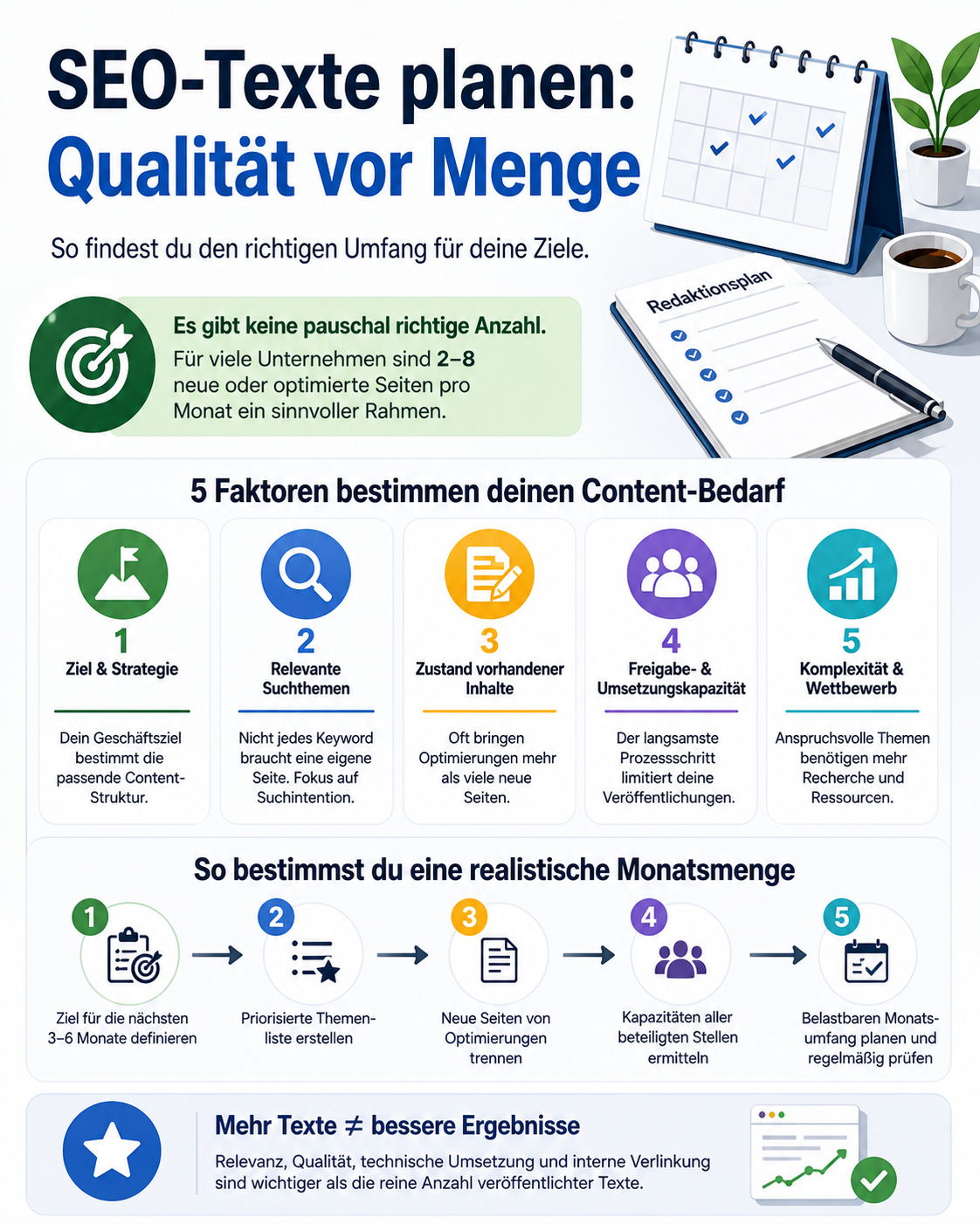Wie viele SEO-Texte pro Monat?