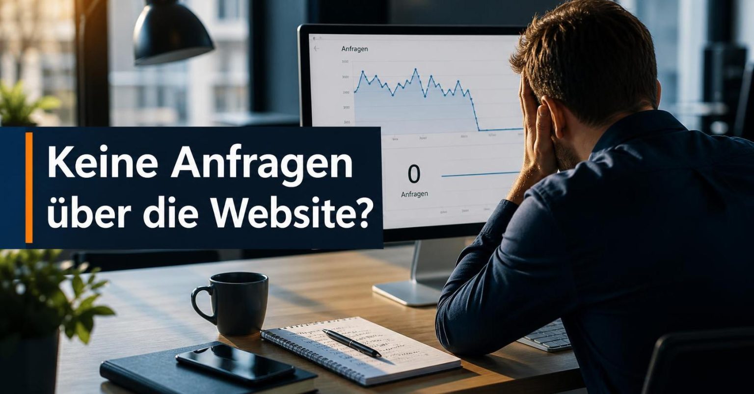 Warum bekomme ich keine Anfragen über meine Website? Ursachen und konkrete Lösungsansätze
